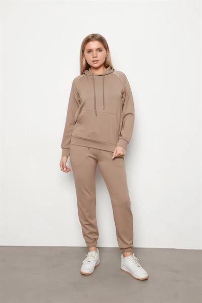 Kanguru Cep Kapşonlu İkili Takım