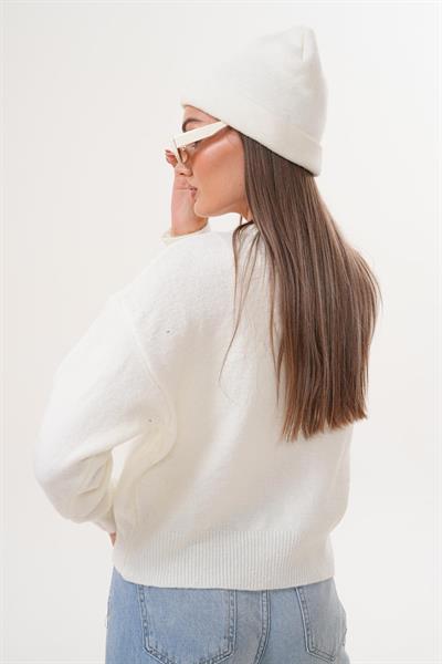 Önü Bağcık Detaylı Triko Örme Hırka