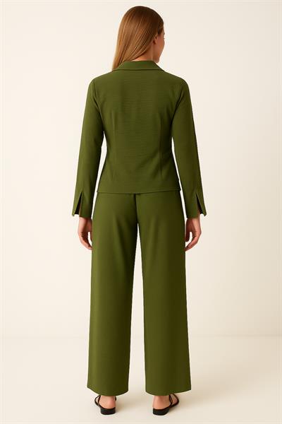 Önü Bağlamalı Gömlek Pantolon İkili Takım