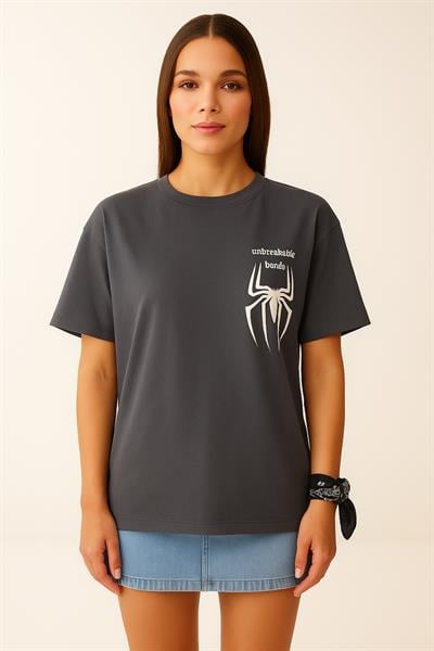 Örümcek Baskılı Tshirt