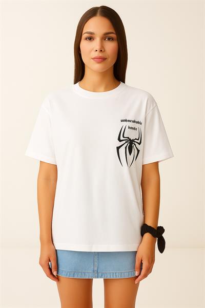 Örümcek Baskılı Tshirt