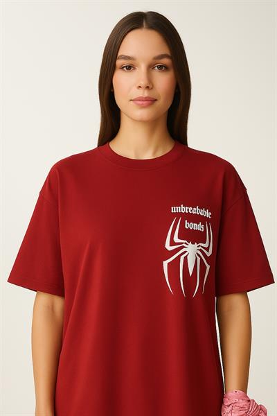 Örümcek Baskılı Tshirt