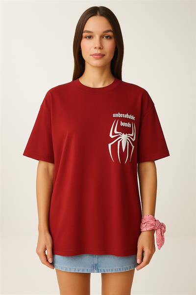 Örümcek Baskılı Tshirt