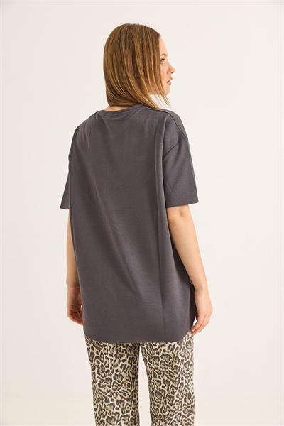 Oval Kesim Baskılı Oyhso Tshirt