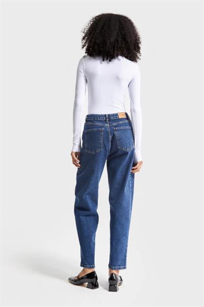 Paça Katlamalı Boyfriend Fit Kot Pantolon