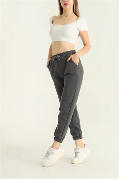 Paça Lastikli 3 İp Eşofman Altı