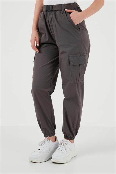 Paraşüt Kumaş Kargo Cep Kemerli Pantolon