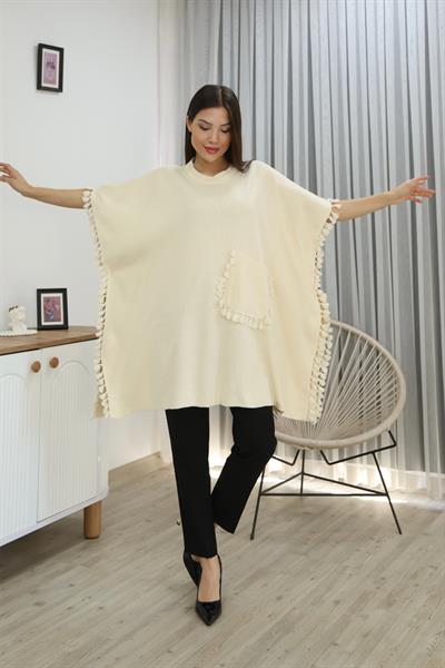 Püsküllü Cep Detay Panço