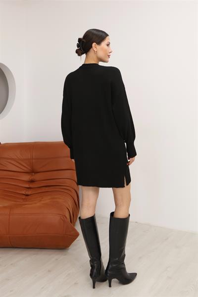 Renkli Ponponlu Triko Tunik