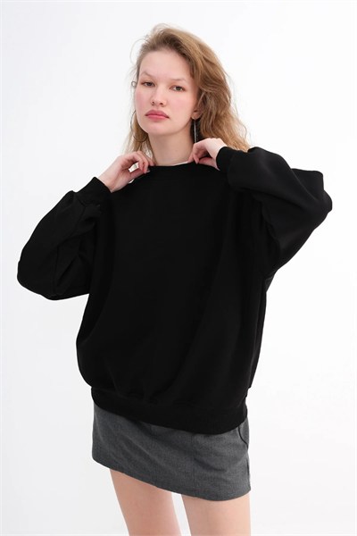 Şardonlu Bisiklet Yaka 3 İp Sweat