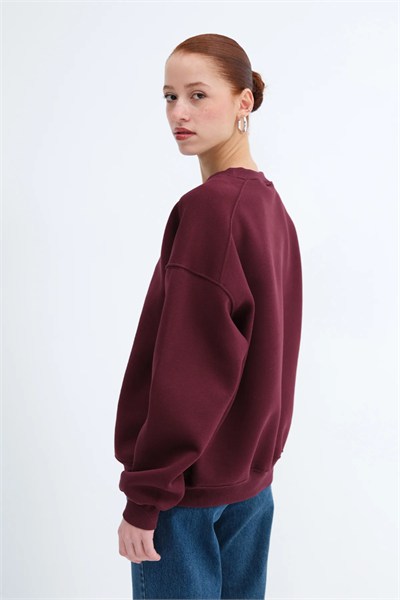 Şardonlu Bisiklet Yaka 3 İp Sweat