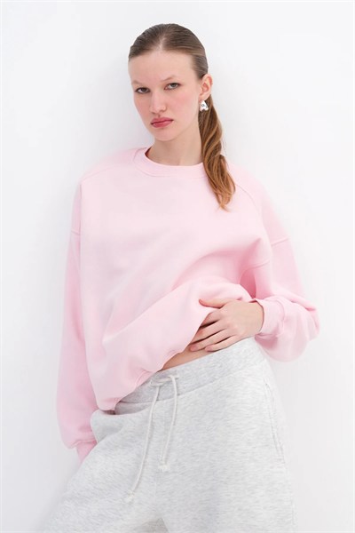 Şardonlu Bisiklet Yaka 3 İp Sweat