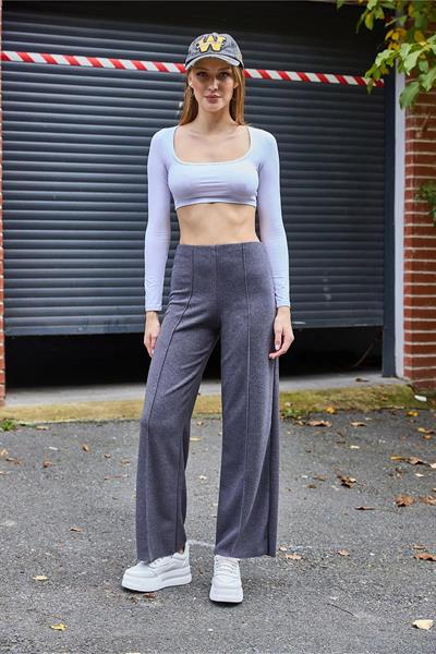 Selanik Çımalı Kesik Paça Pantolon