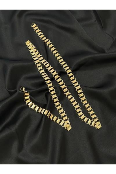 Sembol Aksesuarlı Zincir Kemer