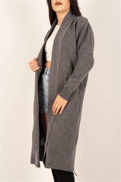 Sim Şeritli Uzun Hırka