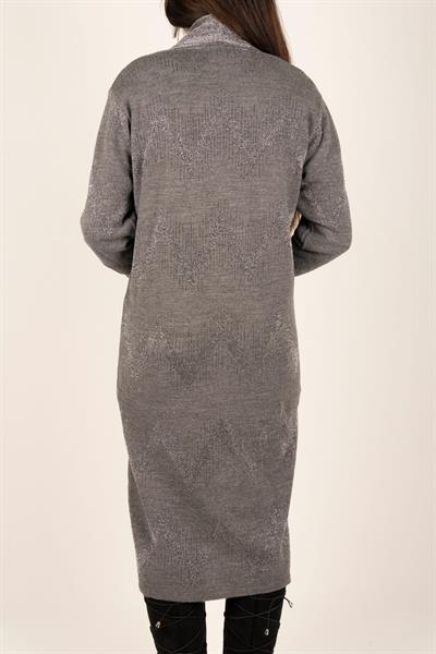 Sim Şeritli Uzun Hırka