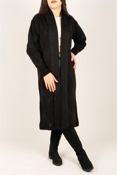 Sim Şeritli Uzun Hırka