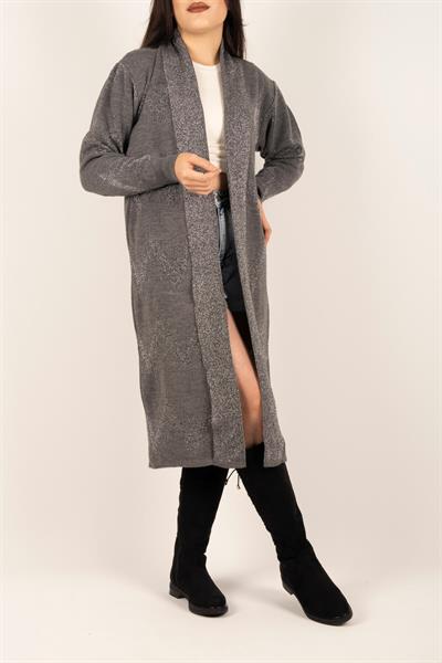 Sim Şeritli Uzun Hırka