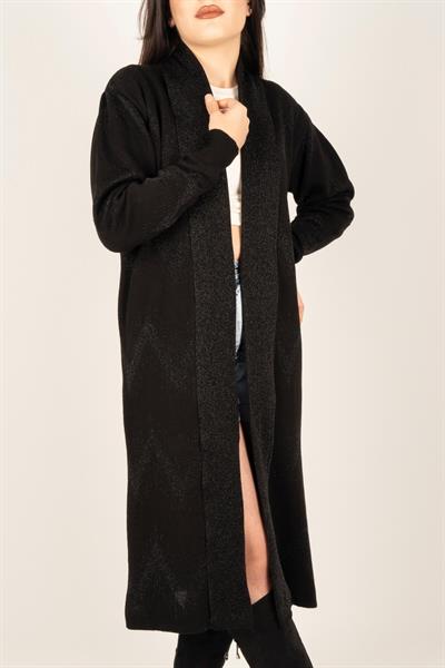 Sim Şeritli Uzun Hırka