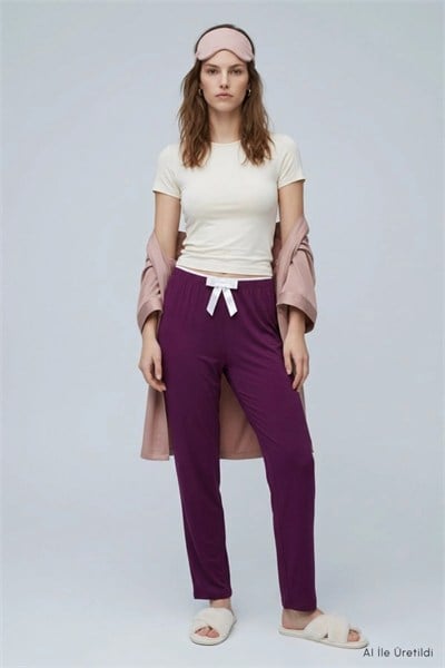 Soft Düz Model Milan Pijama Altı
