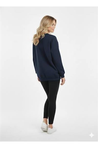 Süzüne Nakışlı Üç İp Sweat