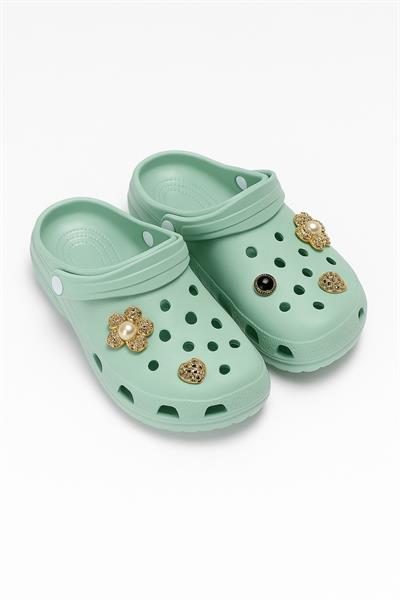 Taşlı Crocs Terlik