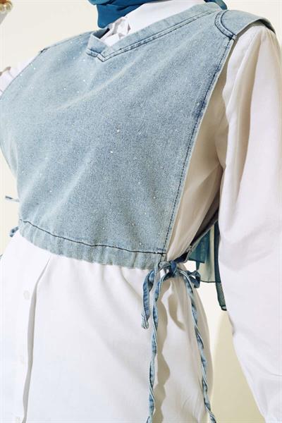 Taşlı Kotlu Gömlek