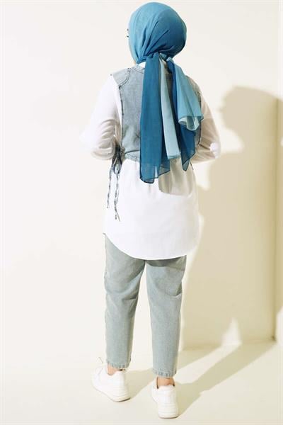 Taşlı Kotlu Gömlek