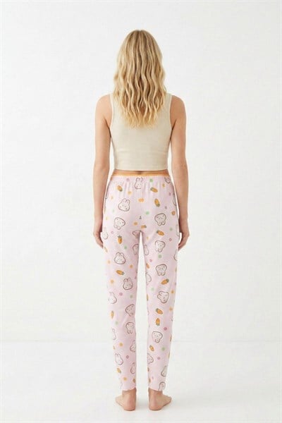 Tavşan ve Havuç Desen Pijama Altı