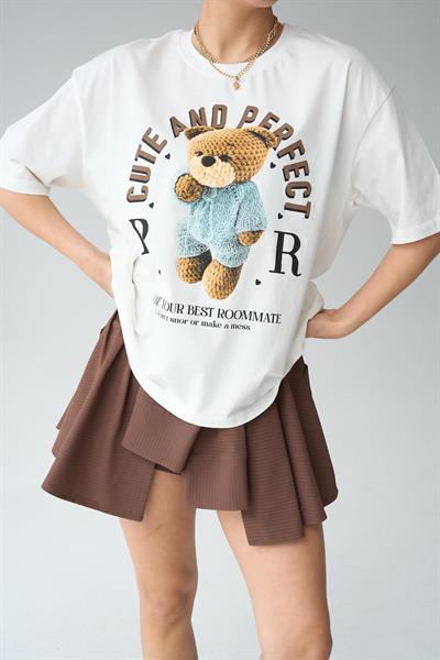 Teddy Bear Baskılı Tshirt