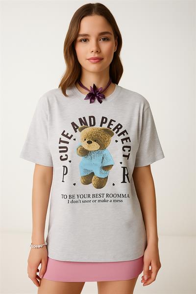 Teddy Bear Baskılı Tshirt