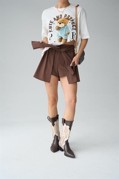 Teddy Bear Baskılı Tshirt