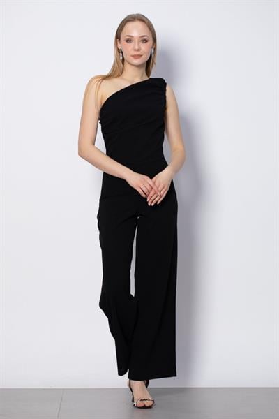 Tek Omuz Geniş Paça Tulum