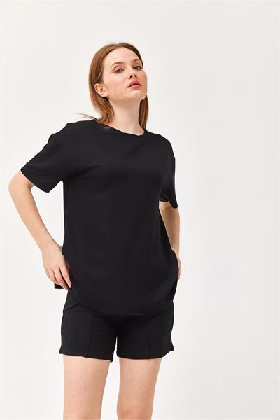Üst Oval Tshirt Alt Çımalı Cepli Şort Takım