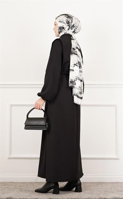 Üstü Gömlek Detaylı Elbise