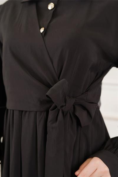 Yandan Bağlamalı Boydan Elbise