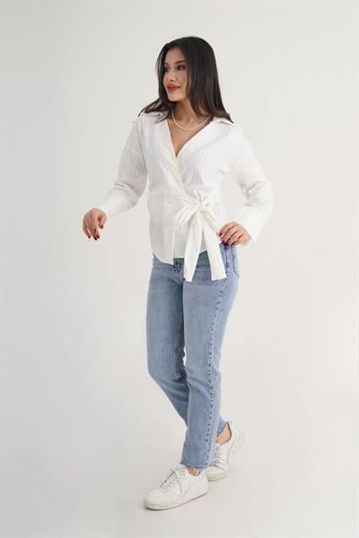 Yandan Bağlamalı Gömlek