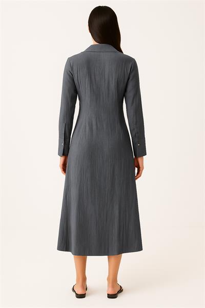 Yandan Bağlamalı Uzun Kap