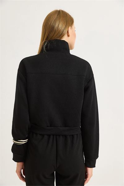 Yarım Fermuar Dik Yaka Sweat