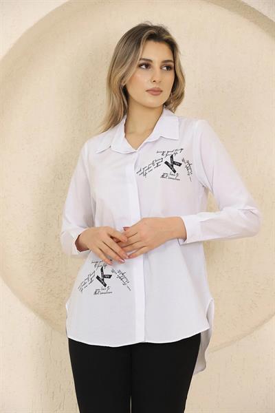 Yazı Baskılı Gömlek