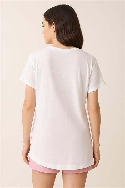 Yazı Baskılı Salaş Tshirt