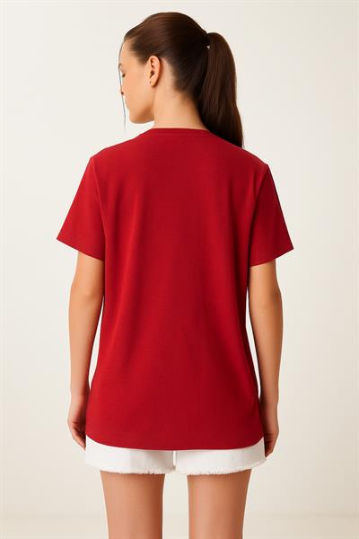 Yazı Baskılı Salaş Tshirt