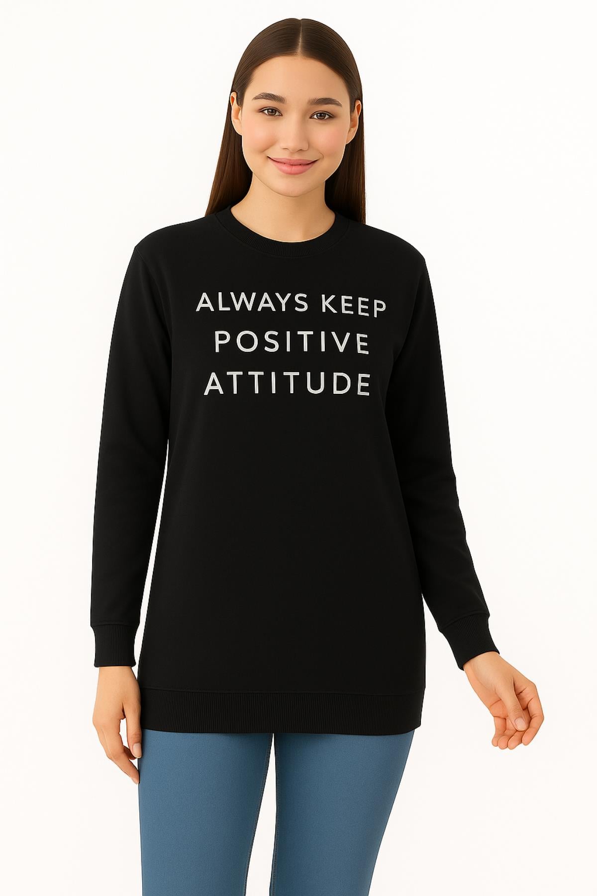 Always Baskılı SweatKADIN SWEATSHİRT