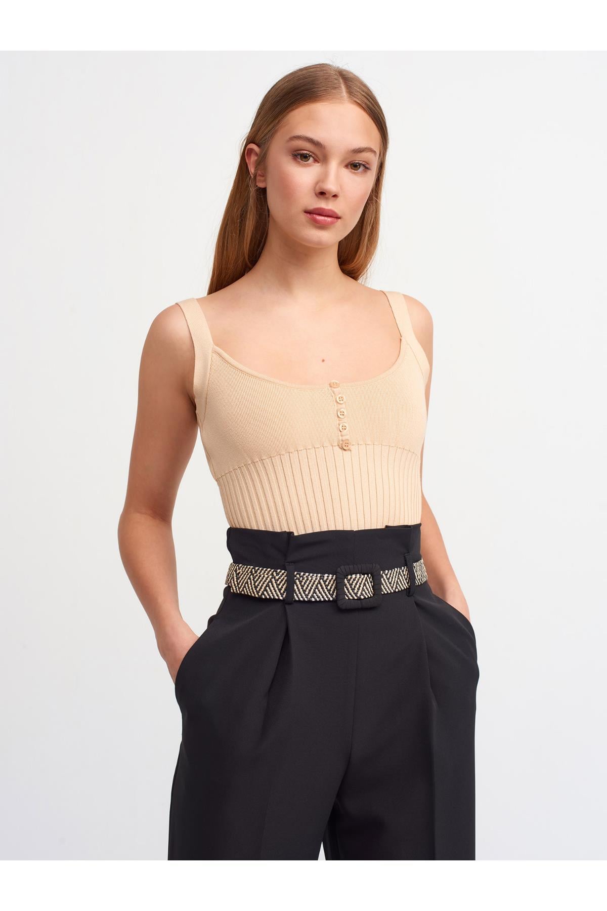 Askılı Önü Düğmeli AtletKADIN ATLET