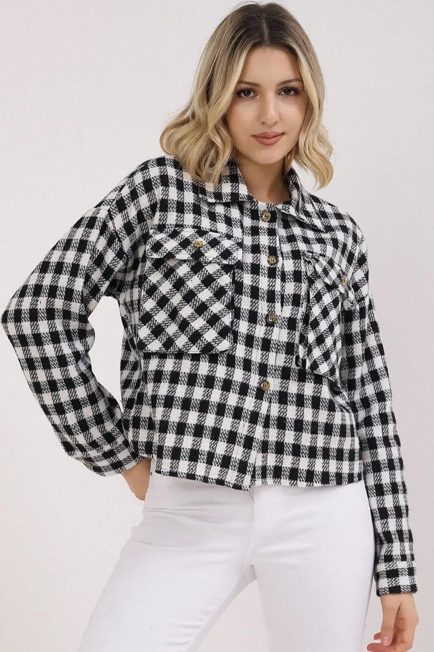 Ekose Oduncu GömlekKADIN GÖMLEK