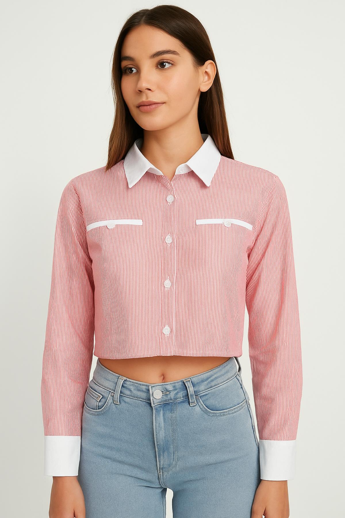 Flato Cepli GömlekKADIN GÖMLEK