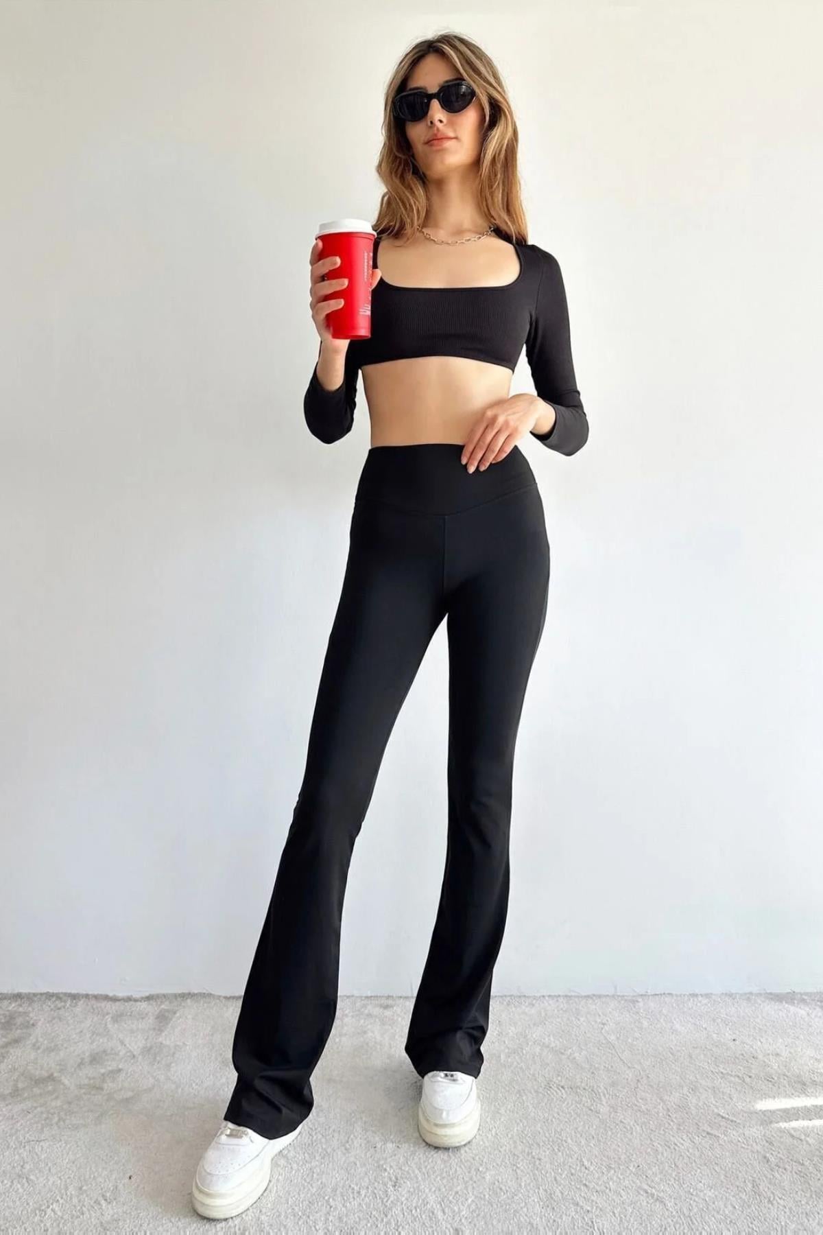 Oysh Ispanyol Paça TaytKADIN TAYT