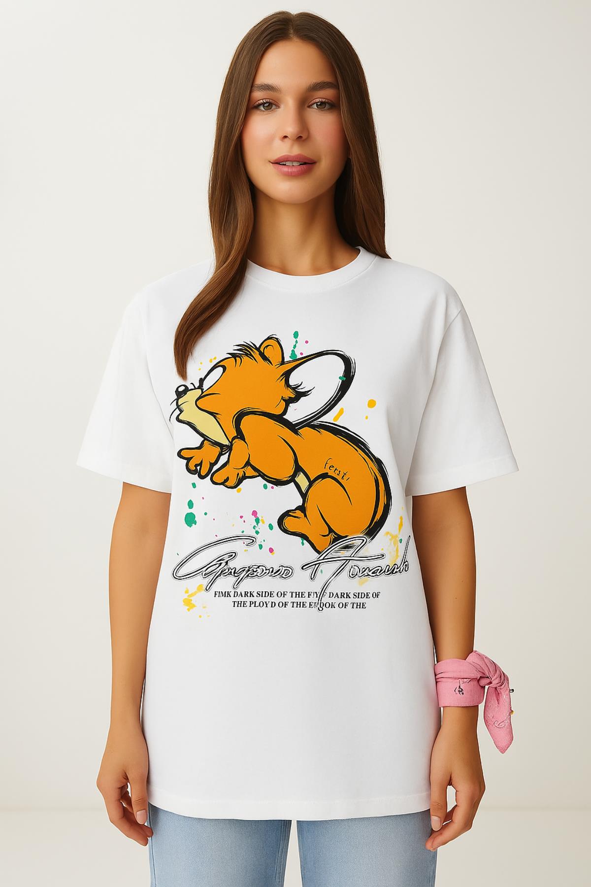 Jerry Baskılı TshirtKADIN T-SHİRT