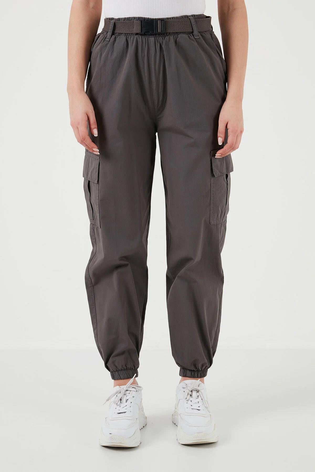 Kemerli Paraşüt PantolonKADIN PANTOLON