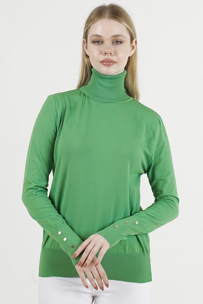 Kol Düğmeli Polyelit KazakKADIN KAZAK